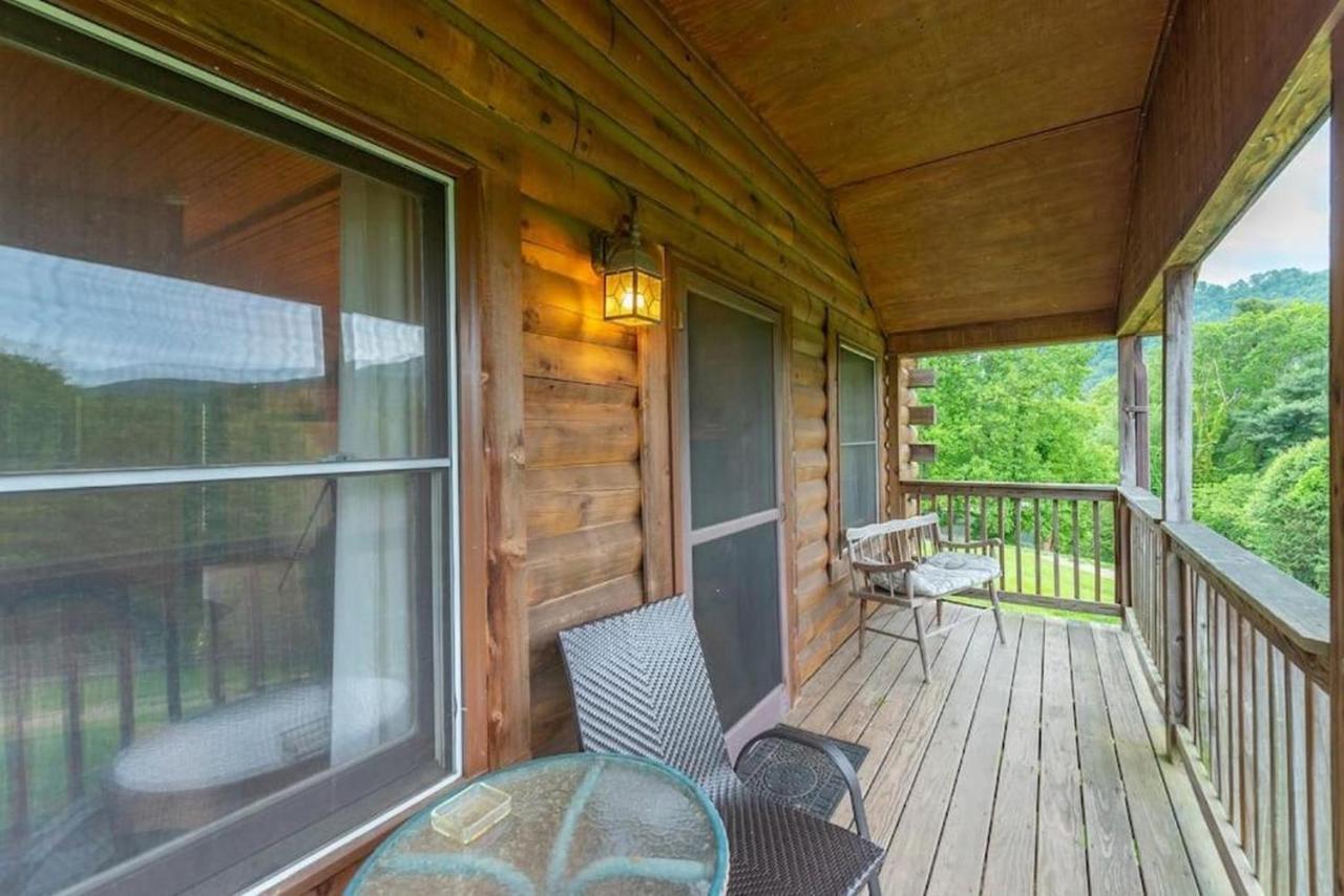 Log Cabin Stunning Mountain Views On 12 Acres Candler Eksteriør billede