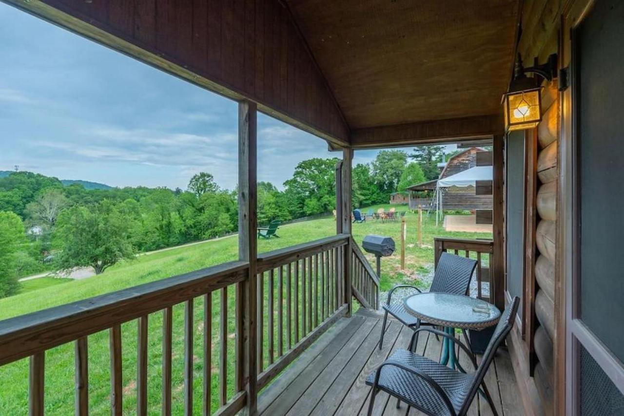 Log Cabin Stunning Mountain Views On 12 Acres Candler Eksteriør billede