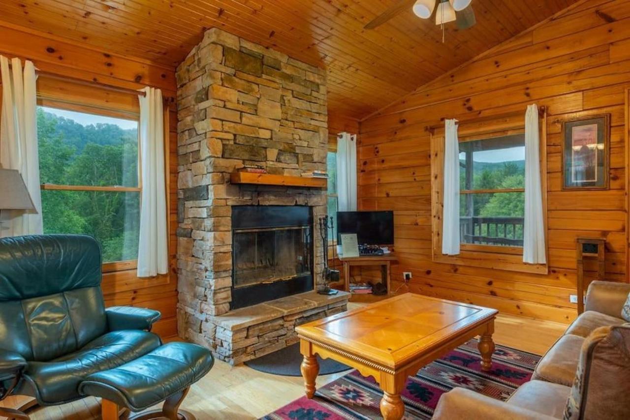 Log Cabin Stunning Mountain Views On 12 Acres Candler Eksteriør billede