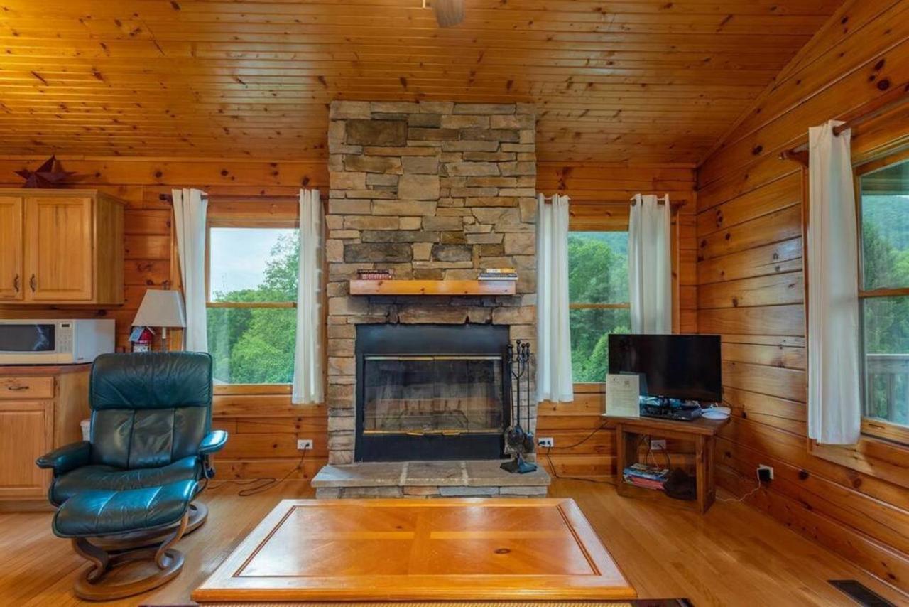 Log Cabin Stunning Mountain Views On 12 Acres Candler Eksteriør billede